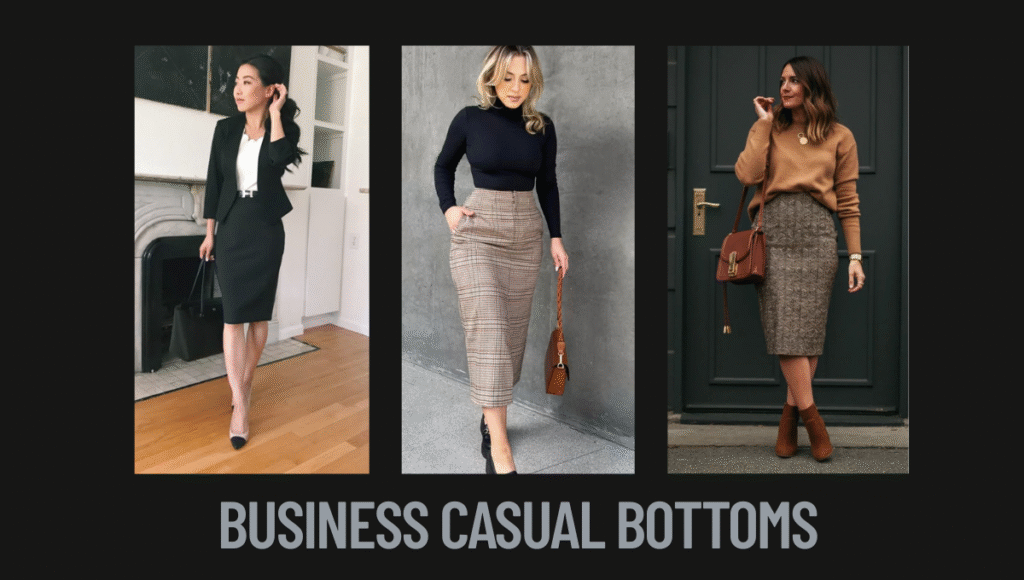 Business casual skirts