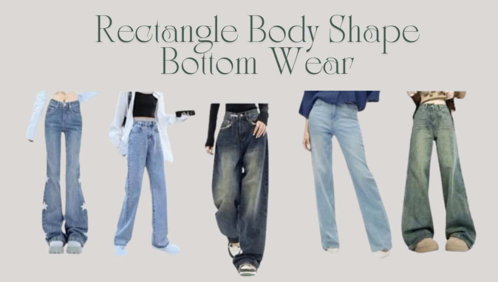 Rectangle Body Shape Bottom Wear